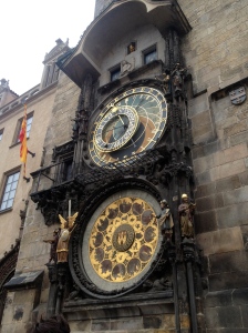 Famous medieval astronomical clock 